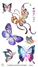 Waterproof Temporary Tattoo Sticker on waist gorgeous butterfly tatto stickers flash tatoo fake tattoos for girl women 2024 - buy cheap