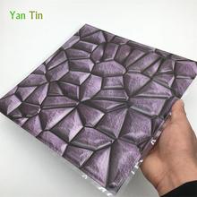 3D European Style Purple Stone Pattern Waterproof Tiles Wall Sticker 30*30cm Kitchen Toilet Tile Waist Line Wallpaper Art Mural 2024 - buy cheap