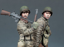 Boneco de resina, soldados dos eua da segunda guerra mundial, inmontado, sem pintura, 1/35 2024 - compre barato