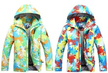 Mens Ski Jacket Multicolour Camouflage Snowboarding Coat Winter Thick Anorak Waterproof 10K Windproof Breathable 2024 - buy cheap