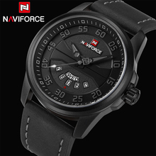 Men Watches NAVIFORCE Luxury Brand Leather Strap Quartz Calendar Clock Sports Military Waterproof Wrist Watch Relogio Masculino 2024 - buy cheap