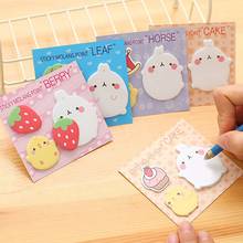 1pc Kawaii Cute Planner Korean Rabbit Animal Sticky Notes Memo Pad Flake Sticker Offce School Supplies Stationery 2024 - buy cheap