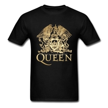 Queen Band Royal Crest Logo T Shirt Short Sleeve Custom T-shirts Fashion Random O-neck Cotton Big Size Mens Tees Shirts Tops 2024 - buy cheap