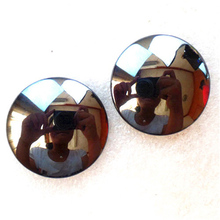 (2 pieces/lot)  Wholesale Natural Hematite Round CAB CABOCHON 38x7mm Free Shipping Fashion Jewelry Z4860 2024 - buy cheap