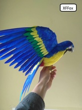 big real life blue wings parrot model foam&feather simulation parrot bird gift about 45x60cm xf0260 2024 - buy cheap