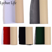 Lychee Life Self Adhesive Velvet Fabric 50x150cm Solid Color Flocking Fabric DIY Handmade Sewing Anti-scratch Decorative Supply 2024 - buy cheap