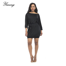 Yming-vestido de verão femininos, plus size, vestidos de festa para praia, casual, túnica preta, vintage, mini vestido preto, roupas femininas 2024 - compre barato