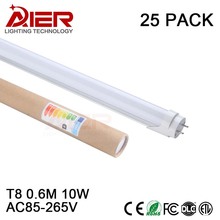 25pcs free shipping LED Tube T8 600mm 10W AC85V-265V LED Light SMD2835 for indoor led lighting 2024 - buy cheap