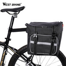 WEST BIKING 25L Bicycle Panniers Cycling Bags Retro Luggage Carrier Basket Rear Seat Rack Trunk Bags MTB Bicycle Accessories 2024 - buy cheap