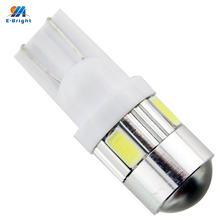 Car Styling!! 300X T10 194 168 W5W 5730 6 SMD 6 LED With Lens LED Light Bulb White Clearance Lights 12V 180LM Super Bright 2024 - buy cheap