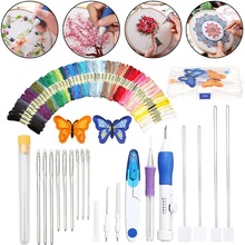 Magic Embroidery Pen Punch Needles & Patterns Craft Tool,Threads for DIY Sewing Accessories Cross Stitching&Knitting Sewing Tool 2024 - buy cheap