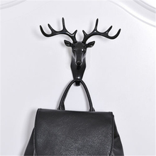 Deer Head Self Adhesive Wall Door Hook Hanger Bag Keys Sticky Holder Bedroom Animal Hook 2024 - buy cheap