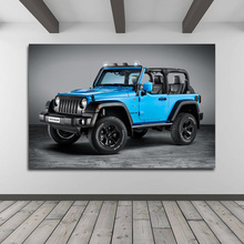 Wrangler Rubicon Sport Car Picture Printed Wall Art Canvas Poster Framed Painting for Room Decor 2024 - buy cheap