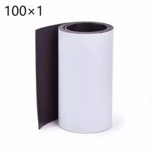 1Meters self Adhesive Flexible Magnetic Strip 1M Rubber Magnet Tape width 100mm thickness 1mm Free Shipping 2024 - купить недорого