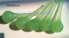 50PCS JADITE GREEN 80MM RAINDROP GLASS CHANDELIER CRYSTALS PRISMS HANGING ORNAMENTS 2024 - buy cheap
