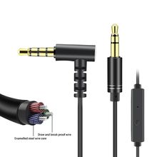 Audio Cable Gold Plating 3.5mm Male to Male Car Aux Auxiliary Cord Jack Stereo Audio Cable With Mic 2024 - buy cheap