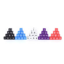 10PCS 16mm 5 Colors D6 Dice Six Sided Die With Numbers for Funny Party Club Pub Board Playing Game Accessory 2024 - buy cheap