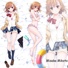 Сексуальная японская аниме Toaru Kagaku no Rail Gun Мисака Микото, милая наволочка, наволочка, декоративное обнимающее тело 2024 - купить недорого