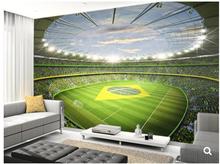 Papel tapiz personalizado para niños, tapiz impermeable con dibujos animados de Stadion Brasil, 2,3D, para habitación de niños, sofá 2024 - compra barato