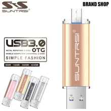 Suntrsi USB 3.0 Flash Drive 64GB 32GB 16GB 8GB OTG Pen Drive High Speed Customized Logo Pendrive USB Stick Free Shipping 2024 - buy cheap