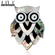 Fashion Owl Shell Brooch Animal Pin Brooch Pin Clothes Dress Christmas Gifts Banquet Wedding Party Jewelery 2024 - buy cheap
