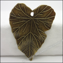 30pcs Vintage Charms Leaf  Pendant Antique bronze Fit Bracelets Necklace DIY Metal Jewelry Making 2024 - buy cheap