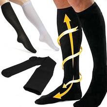 Женские и мужские Компрессионные носки с защитой от усталости, для путешествий, Анти-усталость, гольфы, Анти-усталость, волшебные носки, высокое сжатие 2024 - купить недорого