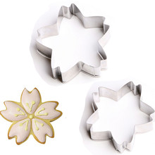 New 1PC/Lot Sakura Flower Cutter and Moulds Stainless Steel Fondant Cake Cookie Decorating Cutters Cherry Blossoms Mold For Cake 2024 - buy cheap