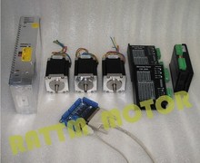 3 eixos nema23 308oz-in stepper motor 3a 4 leads & cw5045 driver 4.5a 80v/dc & 5 eixo cartão controlador & 400w fonte de alimentação kit cnc 2024 - compre barato