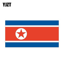 YJZT-pegatina para ventanas de coche, 15,2 CM x 7,5 CM, accesorios, bandera de corea del norte, pegatina, 6-0753 2024 - compra barato