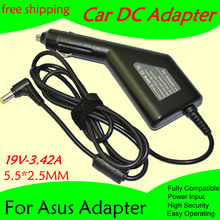 Cargador/adaptador de coche de alimentación CC de alta calidad para portátil Asus, 19V, 3,42a, 5,5x2,5 MM, 65W, entrada máxima de DC11-15V, 10A, Envío Gratis 2024 - compra barato