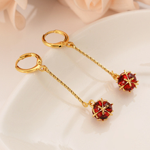 Fashion Hot Luxury AAA Austrian Zircon ball  Earrings Elegant  Gold  Earrings for Women girls charms rhinestone earring gift 2024 - buy cheap