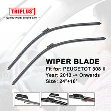 Wiper Blade for PEUGEOT 308 II SW (2014-Onwards) 1set 24"+18",Flat Aero Beam Windscreen Wipers Frameless Windshield Soft Blades 2024 - buy cheap