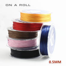 30 meters/piece 0.5MM diameter Waxed Thread Polyester Cord String Strap Wholesale Necklace Rope Bead NO.1~14 2024 - buy cheap