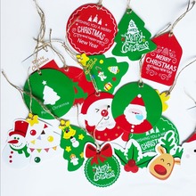 27pcs 10cm Mix styles Christmas decoration tag wish greeting card Santa Claus socks Christmas tree DIY decoration tag 2024 - buy cheap