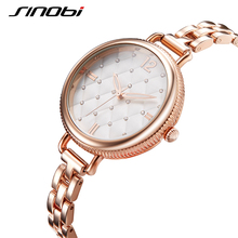 SINOBI-Relojes de lujo para Mujer, pulsera de cuarzo con esfera de diamante de cristal, a la moda, 2019, #9649 2024 - compra barato