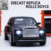 Collectible Diecast Rolls Royce Scale Models, Alloy Car, Brand Metal Toys For Children With Sound/Light/Pull Back Function 2024 - buy cheap