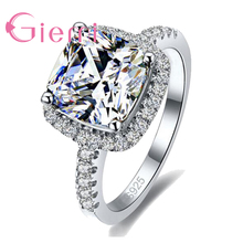 Trendy Fashion Wedding Rings for Women Cubic Zirconia Engagement Ring Female 925 Sterling Silver Finger Rings 2024 - buy cheap