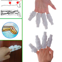 Férulas para dedos de mano de plástico, soporte de férulas para dedo roto, protección contra el dolor, gancho ajustable 2024 - compra barato