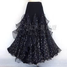 New style Ballroom dance costumes sexy spandex Highlights ballroom dance skirt for women ballroom dance skirts S-4XL LBR-92 2024 - buy cheap