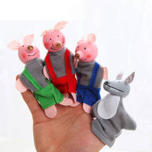 Finger Puppets Theater Little Pig Dolls Puppets Squishy Kids Soft Hand Toys Finger Stuffed Toy Plush Dolls Finger Puppet Gifts 2024 - buy cheap