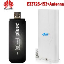 Huawei E3372s-153 150mbps Huawei 4G USB Modem  +CRC9 CONNECTOR 49DBI 4G EXTERNAL ANTENNA BOOSTER SIGNAL Antenna 2024 - buy cheap