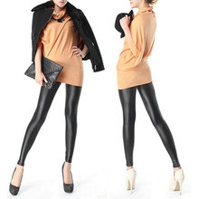 Women Girl's Sexy Black Faux PU Leather Leggings Women Skinny Pencil Pants Trousers 2024 - buy cheap