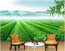 Custom photo wallpapers 3d murals wallpaper Tea garden bamboo landscape paintings wall 3d sitting room wall papers home decor 2024 - buy cheap