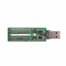 Resistencia USB 2018, carga electrónica con interruptor ajustable, 3 corrientes, 5V, probador de resistencia 2024 - compra barato