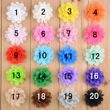 100 pcs/lot 2" inch Fabric chiffon flowers for brooch or hair accessories 2024 - buy cheap