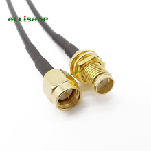 Удлинительный кабель для внешней беспроводной антенны с разъемом SMA к гнезду SMA, RG174, 2 м 2024 - купить недорого