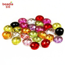 New Arrival 6mm 200pcs Hot Loose Strand Bicone Mixed Faceted Rondelle Acrylic Beads Spacer Fit Women Bracelet jewelry making 2024 - buy cheap