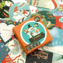 46 Pcs/Lot Christmas Snowman Paper Sticker Decorative Diary Scrapbook Planner Stickers Kawaii Stationery School Supplies 2024 - buy cheap