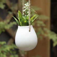 2018 Brand New Ceramic Plant Hanging Flower Pots Planter Bulb Vase Home Flower Pots 2024 - buy cheap